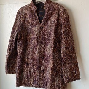 Studio Casual Reversible Asian Jacket Size Small